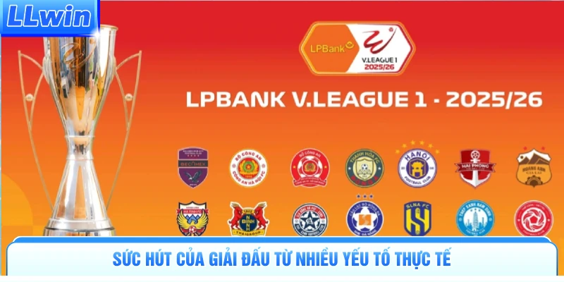 Sức hút của giải đấu từ nhiều yếu tố thực tế 